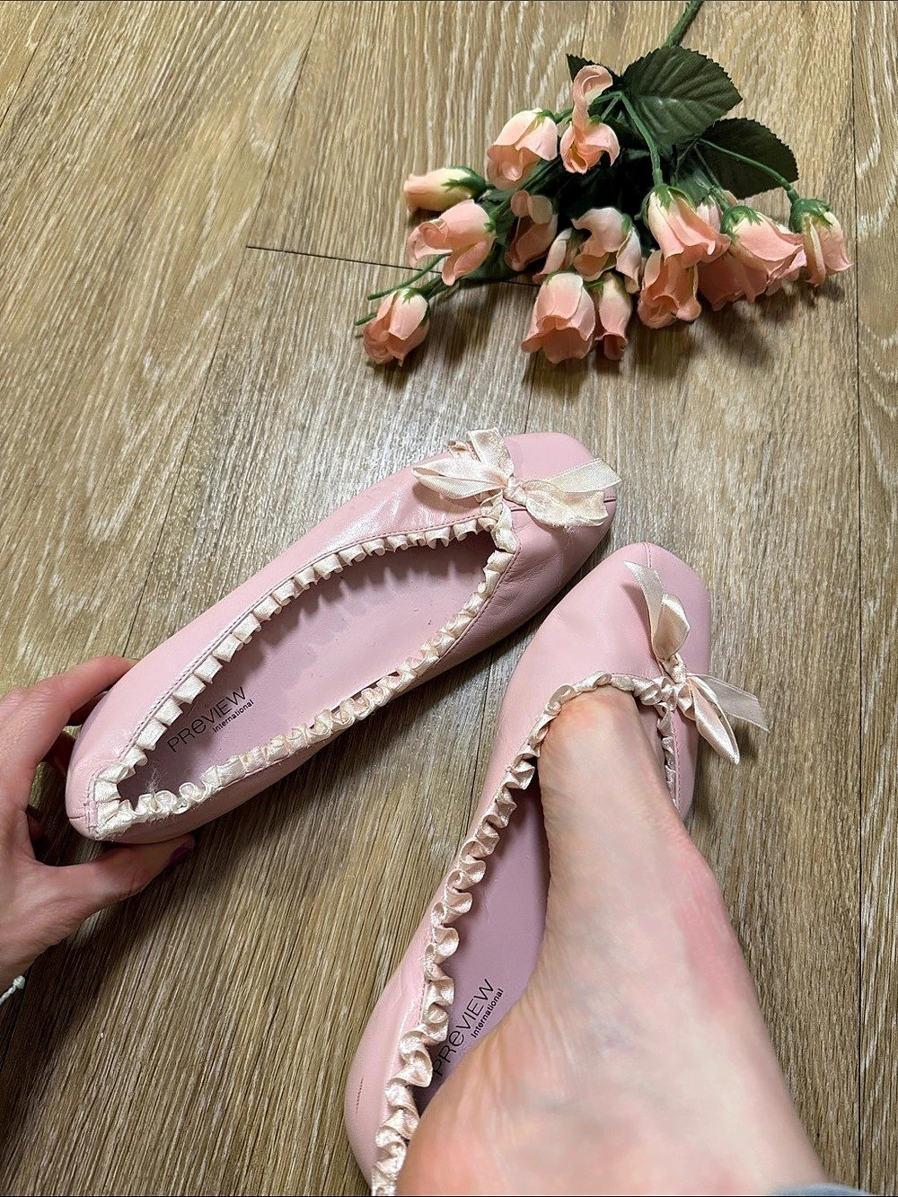 Preview International PRETTY BALLERINAS Pink Ballet Flats